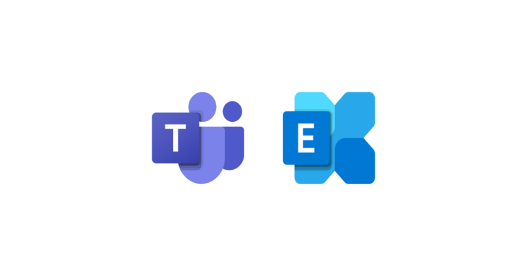 Microsoft Teams and Exchange logos